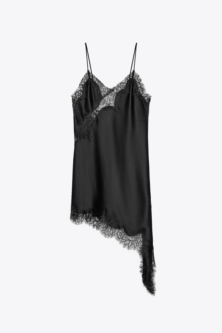 Vestido asimétrico de encaje