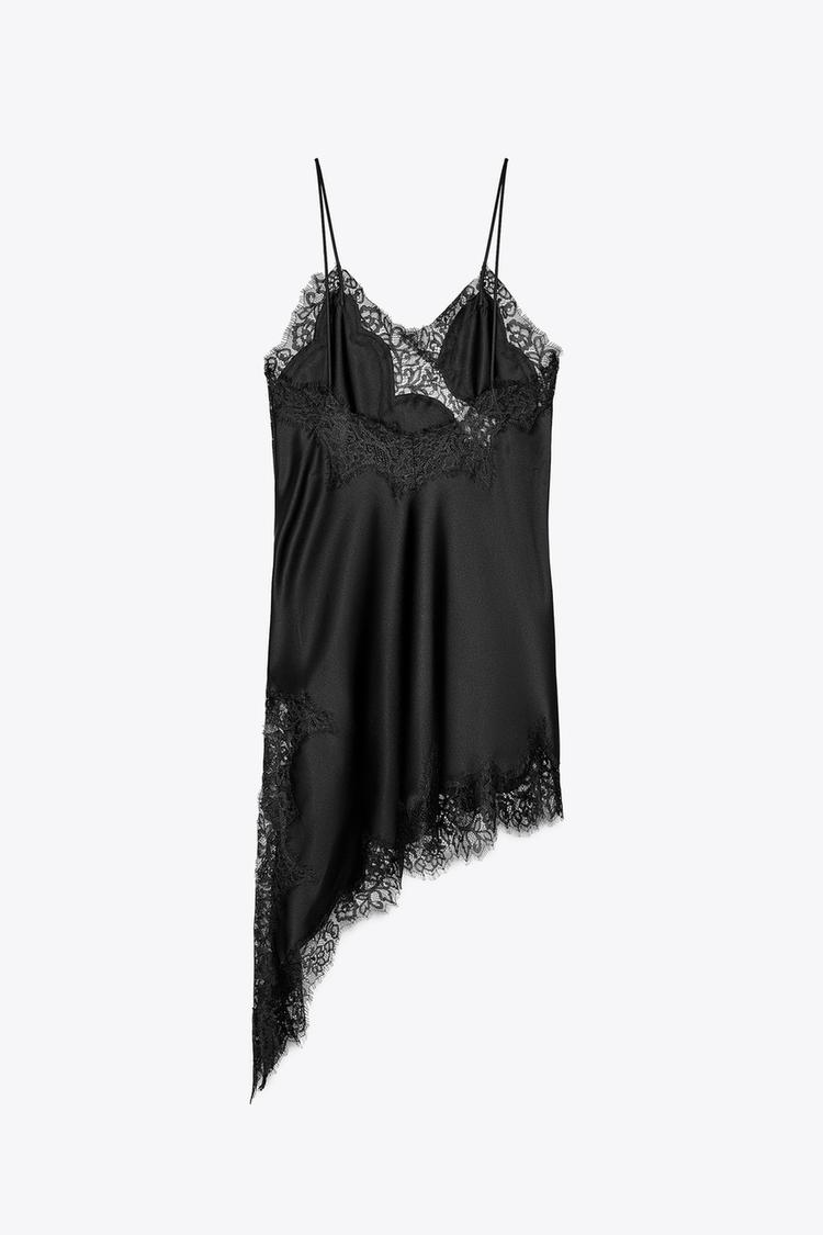 Vestido asimétrico de encaje