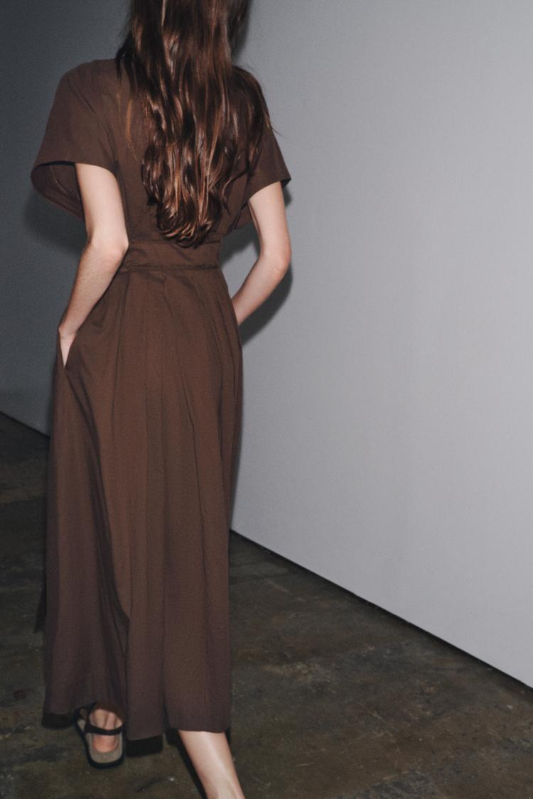 VESTIDO MIDI PINZAS