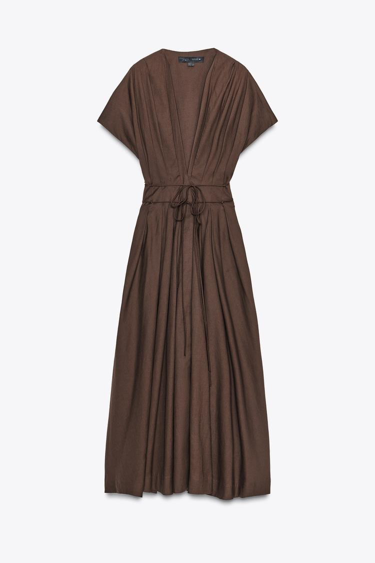 VESTIDO MIDI PINZAS