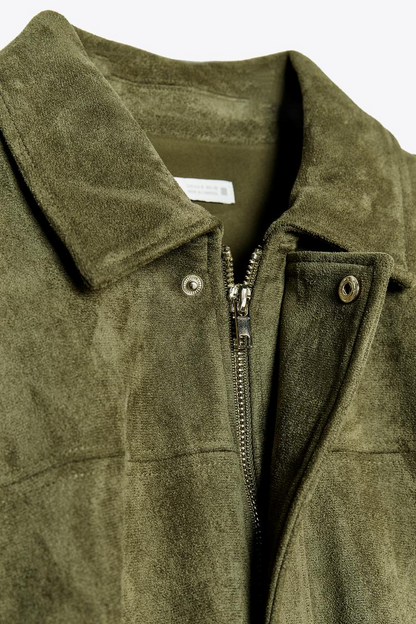 CHAQUETA BOMBER EFECTO ANTE