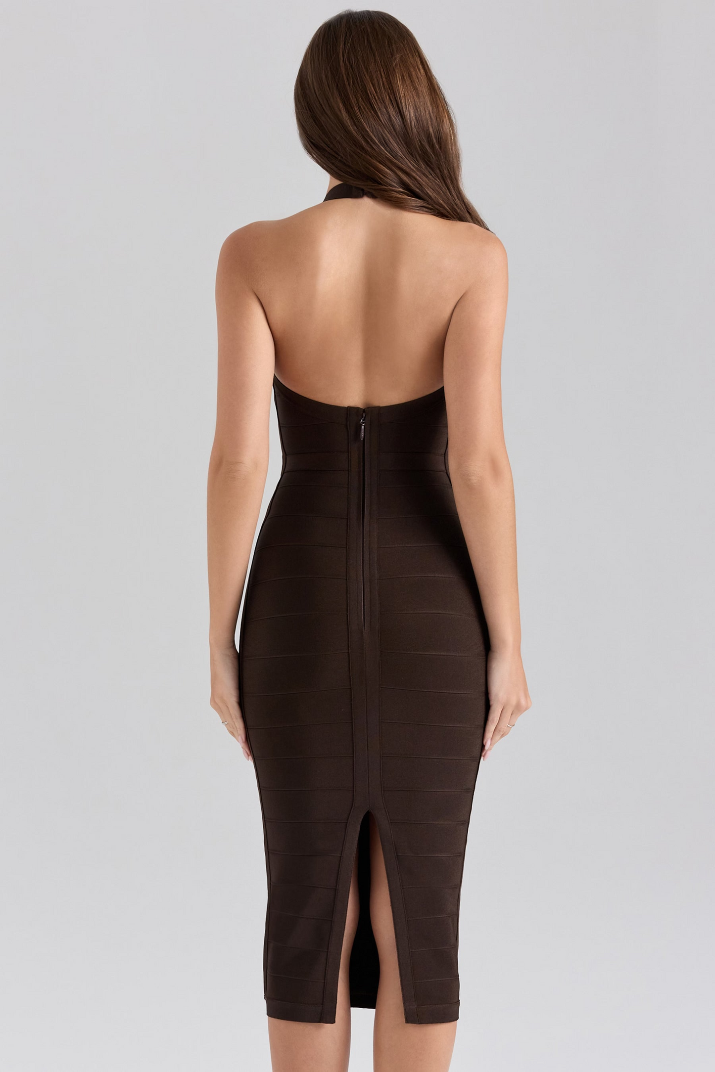 Vestido Ajustado con Cuello Halter